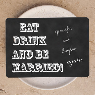 Invitación Votos por la renovación para que coman y se casen 