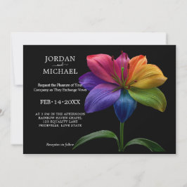 Invitación 🌈 Votos Technicolor Boda