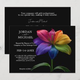 Invitación 🌈 Votos Technicolor Boda