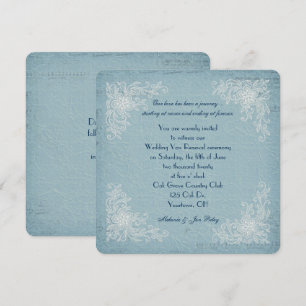 Invitación Vow Renewal-lace corners y música