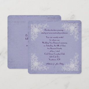 Invitación Vow Renewal-lace corners y música