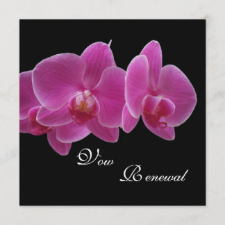 Invitación Vow Renewal Purple Orchids