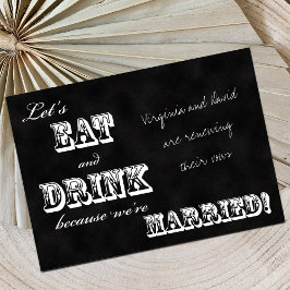 Invitación Vow Renewal Vintage Black Chalkboard