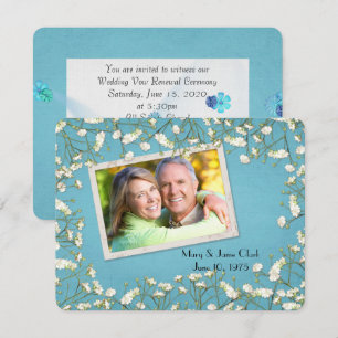 Invitación Vow Renovación del borde respiratorio del bebé con