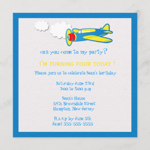 Invitación Vroom…. La fiesta de cumpleaños invita