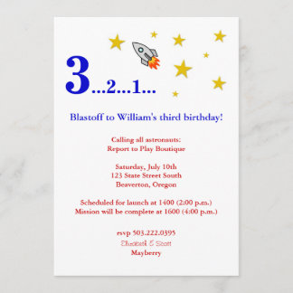 Invitación Vuele a la luna por mi cumpleaños