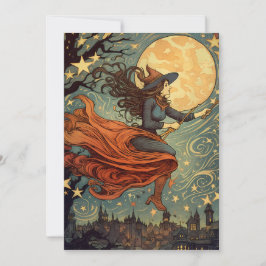 Invitación Vuelo de medianoche de la bruja