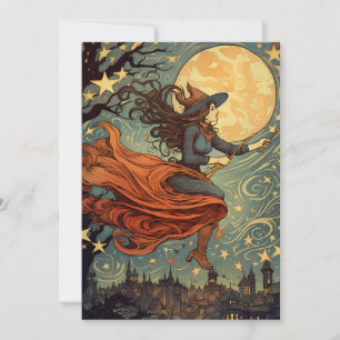 Invitación Vuelo de medianoche de la bruja