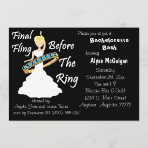Invitación Vuelo final antes de que la bachillerato del anill
