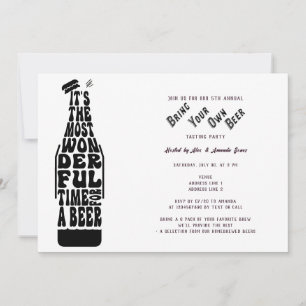 Invitación Vuelos de Cata de Cerveza Fiesta de Trae Tu Propia