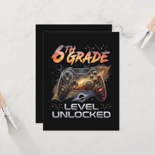 Invitación Vuelta al cole gamer de 6º curso primer día de cla