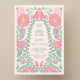 Invitación Warm light Garden Baby Shower Invitation