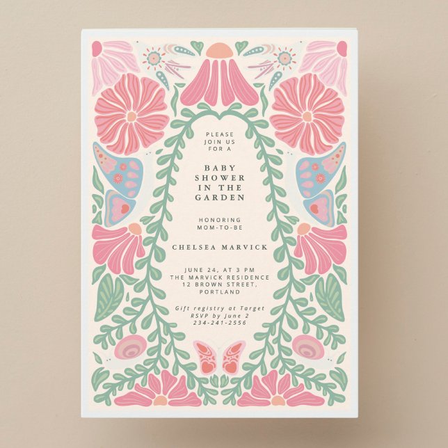 Invitación Warm light Garden Baby Shower Invitation (Subido por el creador)