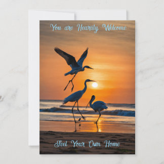 Invitación Warm Welcome Invitation Card – Elegant Custom