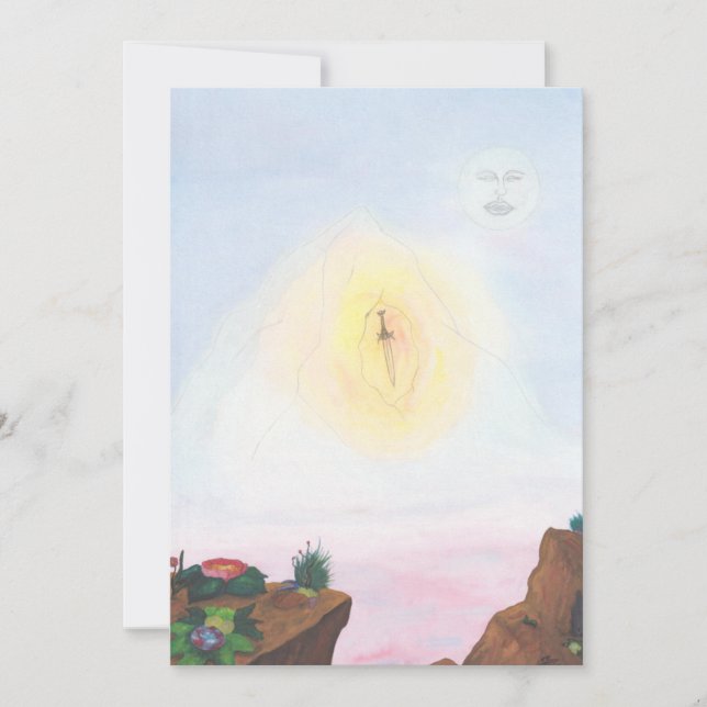 Invitación Wartercolor fantástico mundo un maravilloso cuento (Anverso)