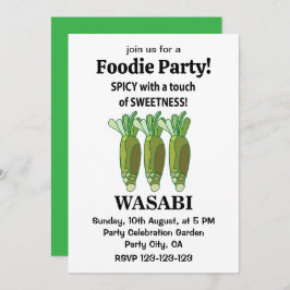 Invitación Wasabi Spicy Con Un Toque De Dulce Wasabi