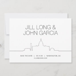 Invitación Washington DC Guardar la fecha