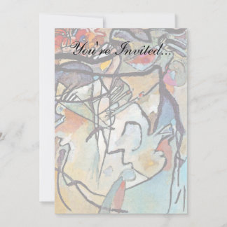 Invitación Wassily Kandinsky - Composición Cinco Arte Abstrac