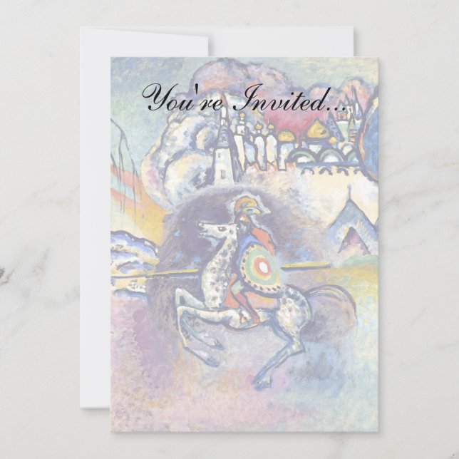 Invitación Wassily Kandinsky - San Jorge y los jinetes (Anverso)