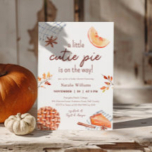 Watercolor A Cutie Pie Está En Camino De Baby Show