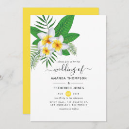 Invitación Watercolor Aloha Luau Beach Wedding