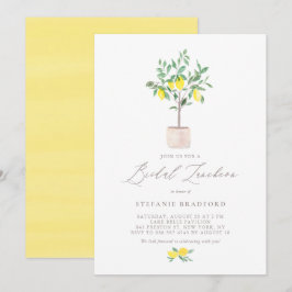 Invitación Watercolor Árbol de limón Verano Nochebuena Lunche