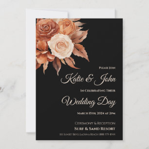 Invitación Watercolor Autumn Elegance-Boda-