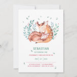 Invitación Watercolor Baby Deer Bembi and Mother 1st Birthday<br><div class="desc">Introducing our delightful 1st Birthday Invitation featuring a charming little deer baby and mother nestled in the center of the design. Perfect for celebrating your little one's special day, this invitation is sure to capture the hearts of all your guests! The invitation is beautifully designed with a soft and inviting...</div>