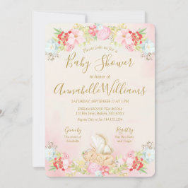 Invitación Watercolor Baby Fairy Baby Shower
