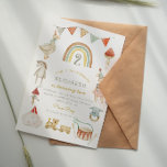 Invitación Watercolor Baby Toys Whimsical Birthday<br><div class="desc">Cochera Viejo Madera Watercolor Ropa & Juguetes cumpleaños Presentamos nuestra encantadora Invitación de cumpleaños Watercolor Old Toys Baby! Transportándote a un mundo de nostalgia, esta invitación capta la inocencia y la alegría de la infancia con exquisitos ilustraciones acuarelas. Los encantadores juguetes vintage con imágenes -trenes de madera, muñecas adorables y...</div>