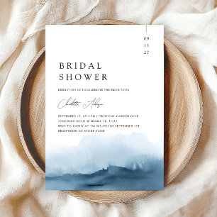 Invitación Watercolor Beach Ocean Bridal Shower