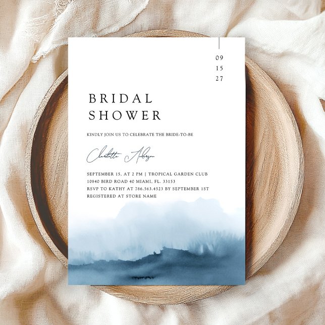 Invitación Watercolor Beach Ocean Bridal Shower (Subido por el creador)