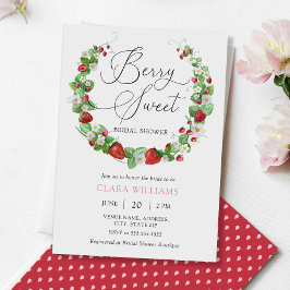 Invitación Watercolor Berry Sweet Bridal Shower