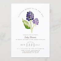 Watercolor Blackberry Duo | Berry Baby Shower