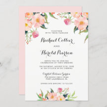 Watercolor boda Jardín Botánico Floral