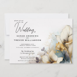 Invitación Watercolor Boho Calla Lily Floral