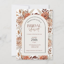 Invitación Watercolor Boho Floral Bridal Shower