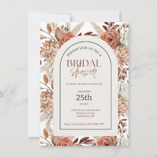 Invitación Watercolor Boho Floral Bridal Shower