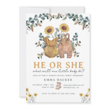 Watercolor Boho Floral Gender Revuelta Fiesta