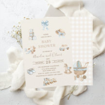 Watercolor Boho Nursery boy  baby shower