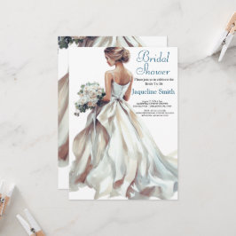 Invitación Watercolor Bride Bridal Shower