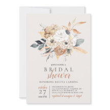 Watercolor Caída Ducha Botánica Bridal