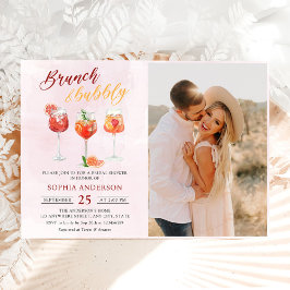 Invitación Watercolor Cocktail Fiesta Bridal Shower