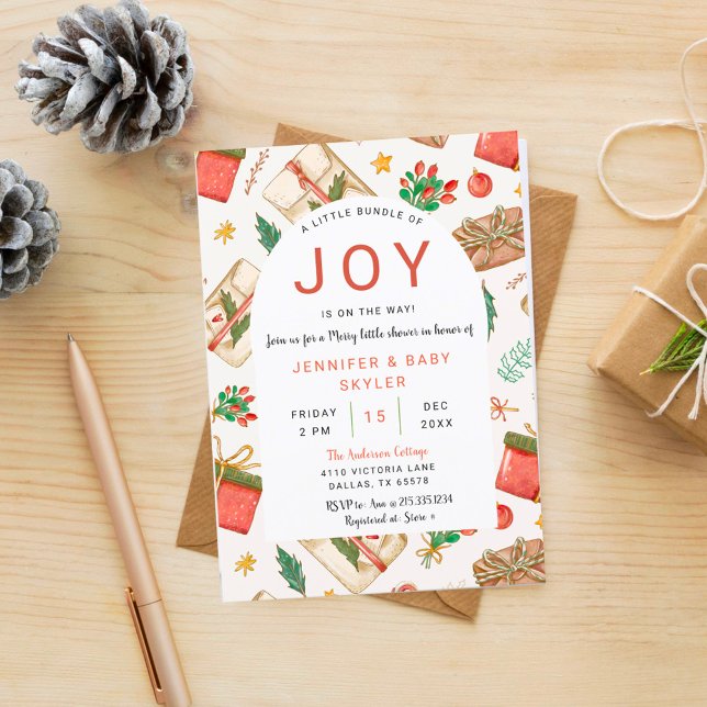 Invitación Watercolor Colorful Joy Baby Shower (Subido por el creador)