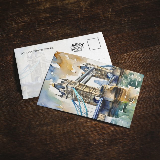 Invitación Watercolor del puente London Tower (Subido por el creador)