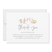 Watercolor descargable agradecimiento de despedida