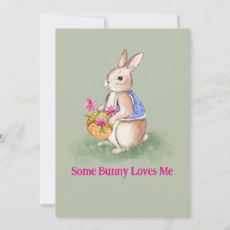 Invitación Watercolor Easter Bunny