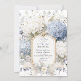 Invitación Watercolor Elegant  Something Blue Bridal Shower