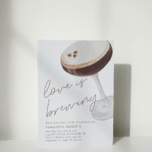Watercolor Espresso Martini Bridal Shower