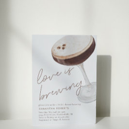 Invitación Watercolor Espresso Martini Bridal Shower
